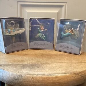 3 Hallmark Keepsake Ornament Frostlight Faeries Collection 2002 Ornaments